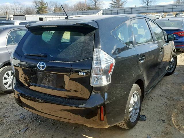 JTDZN3EU6E3300962 - 2014 TOYOTA PRIUS V BLACK photo 9