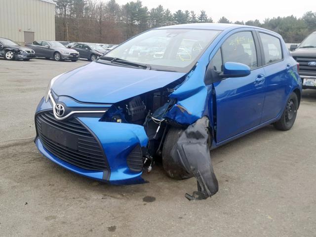 VNKKTUD38HA078941 - 2017 TOYOTA YARIS L BLUE photo 2