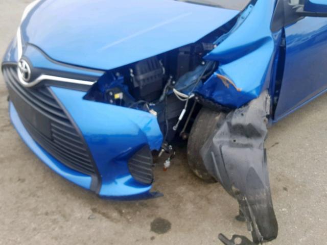 VNKKTUD38HA078941 - 2017 TOYOTA YARIS L BLUE photo 9