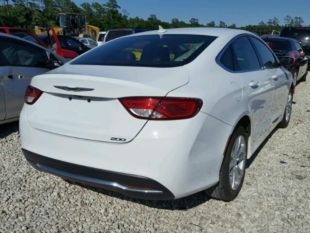 1C3CCCAB4HN505919 - 2017 CHRYSLER 200 LIMITE WHITE photo 4