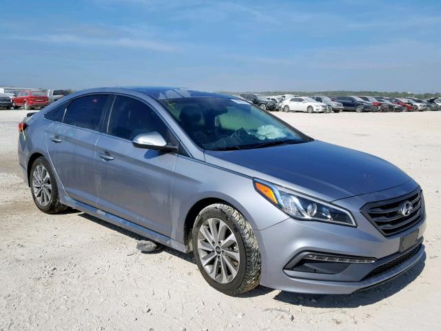 5NPE34AF0FH052991 - 2015 HYUNDAI SONATA SPO SILVER photo 1