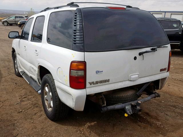 1GKEK63U52J282316 - 2002 GMC DENALI WHITE photo 3