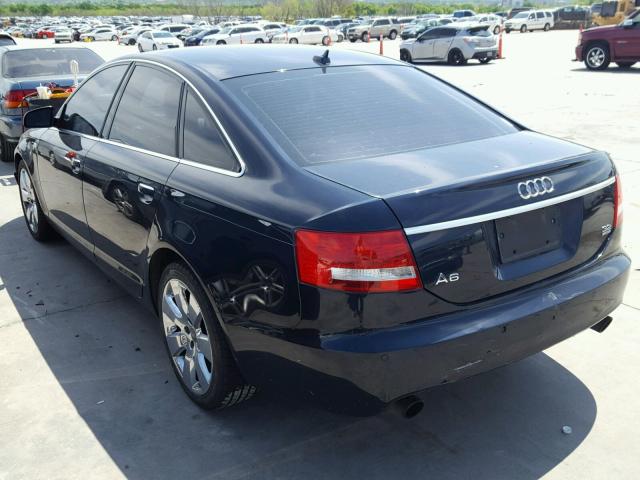 WAUDH74FX8N100653 - 2008 AUDI A6 3.2 QUA BLUE photo 3