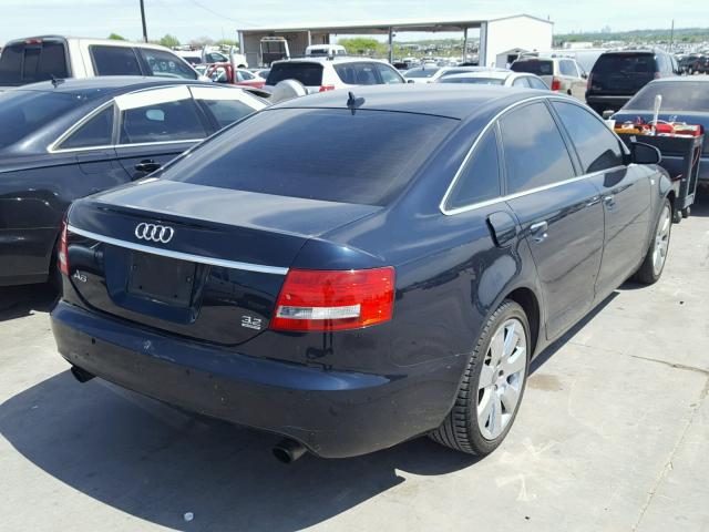 WAUDH74FX8N100653 - 2008 AUDI A6 3.2 QUA BLUE photo 4