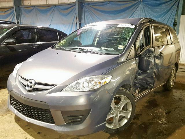 JM1CR2W35A0372211 - 2010 MAZDA 5 BLUE photo 2