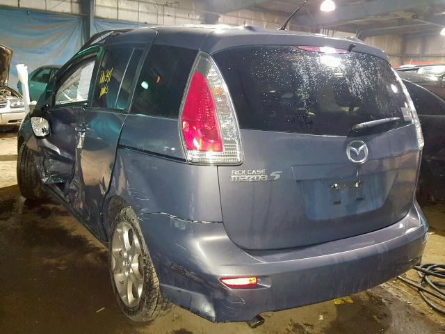 JM1CR2W35A0372211 - 2010 MAZDA 5 BLUE photo 3