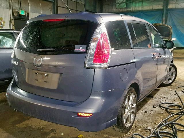 JM1CR2W35A0372211 - 2010 MAZDA 5 BLUE photo 4