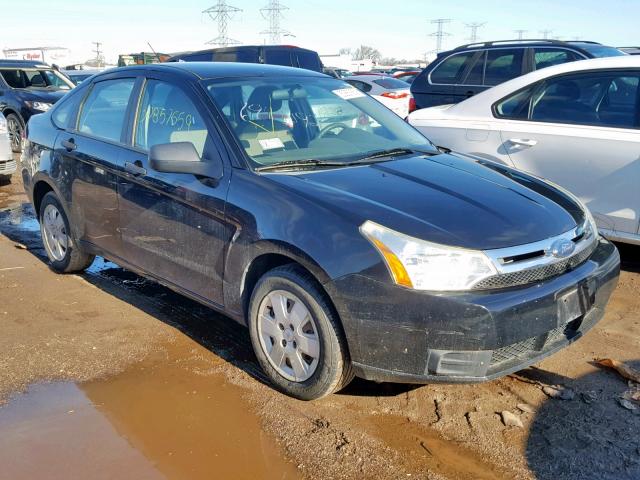 1FAHP34N78W114680 - 2008 FORD FOCUS S/SE BLACK photo 1