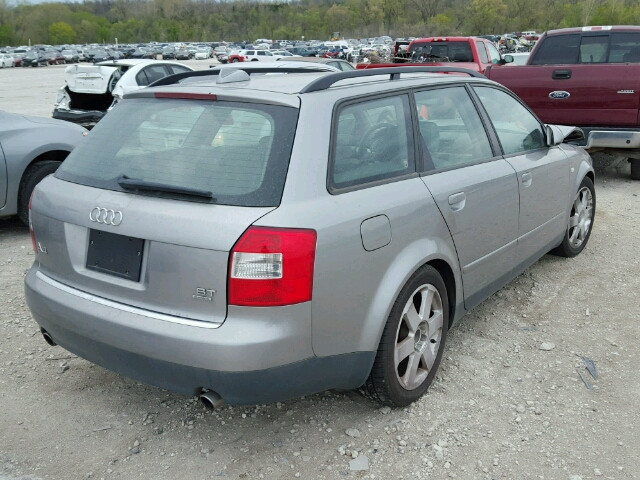 WAUVC68E24A129757 - 2004 AUDI A4 1.8T AV SILVER photo 4