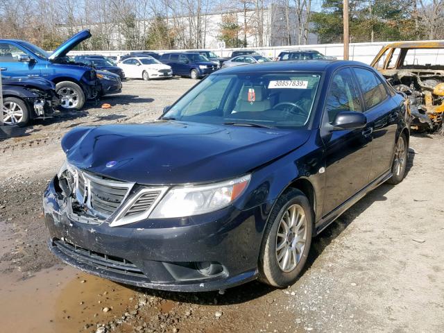 YS3FB46Y281010908 - 2008 SAAB 9-3 2.0T BLACK photo 2