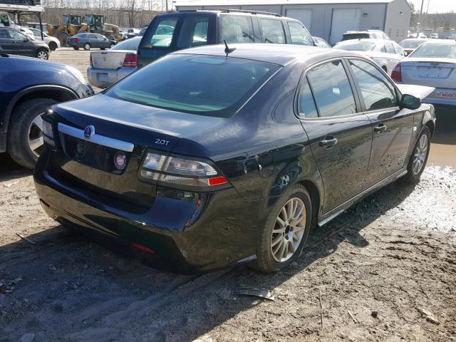 YS3FB46Y281010908 - 2008 SAAB 9-3 2.0T BLACK photo 4