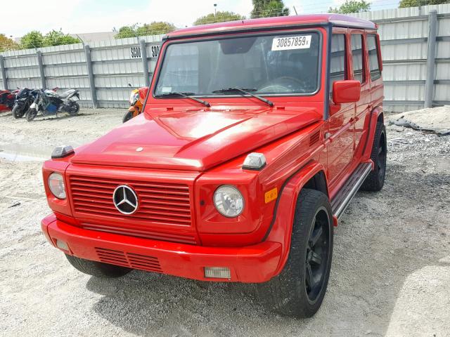 WDCYR49E52X129130 - 2002 MERCEDES-BENZ G 500 RED photo 2