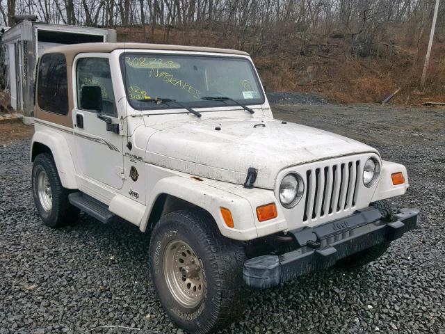 1J4FA59S21P317192 - 2001 JEEP WRANGLER / WHITE photo 1