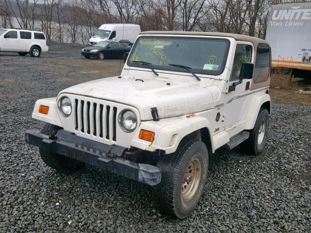 1J4FA59S21P317192 - 2001 JEEP WRANGLER / WHITE photo 2