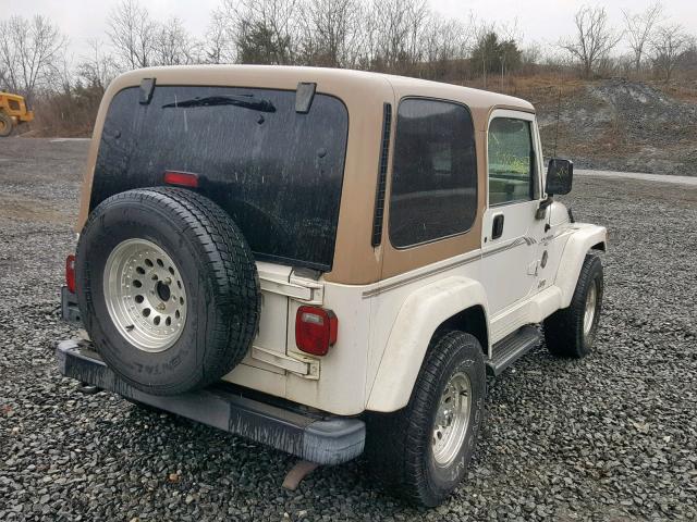 1J4FA59S21P317192 - 2001 JEEP WRANGLER / WHITE photo 4