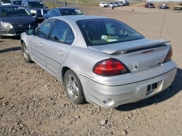 1G2NW52E44C104607 - 2004 PONTIAC GRAND AM G SILVER photo 3