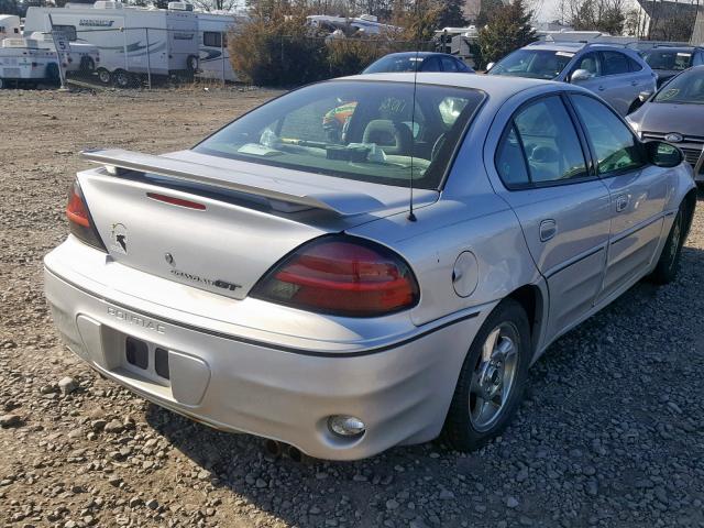 1G2NW52E44C104607 - 2004 PONTIAC GRAND AM G SILVER photo 4