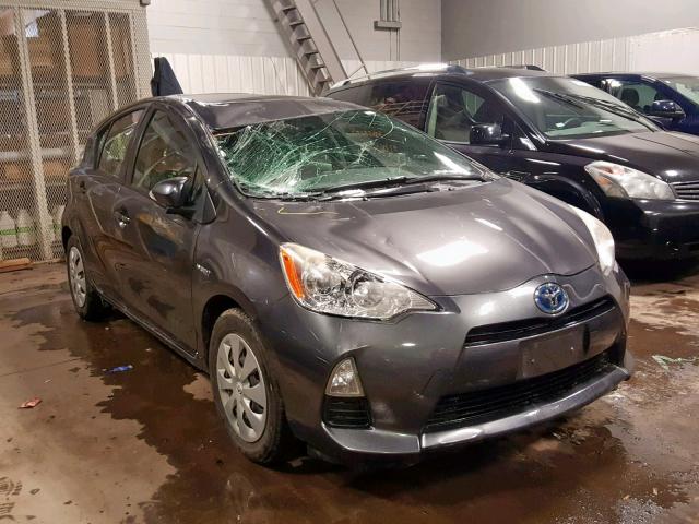 JTDKDTB33C1001079 - 2012 TOYOTA PRIUS C GRAY photo 1