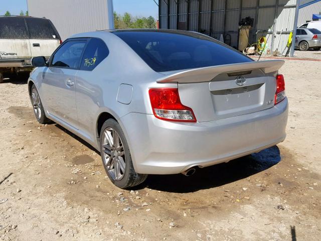 JTKJF5C73C3030792 - 2012 TOYOTA SCION TC SILVER photo 3