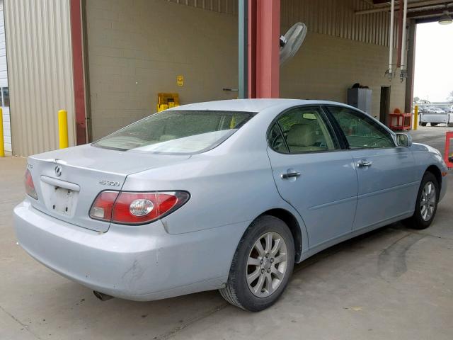 JTHBF30G130133830 - 2003 LEXUS ES 300 GRAY photo 4