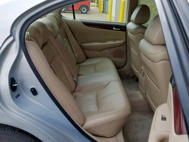 JTHBF30G130133830 - 2003 LEXUS ES 300 GRAY photo 6