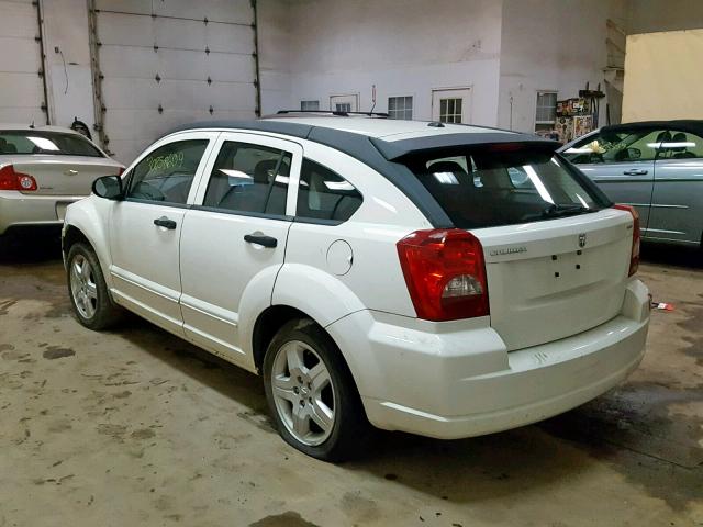 1B3HB48B78D638083 - 2008 DODGE CALIBER SX WHITE photo 3