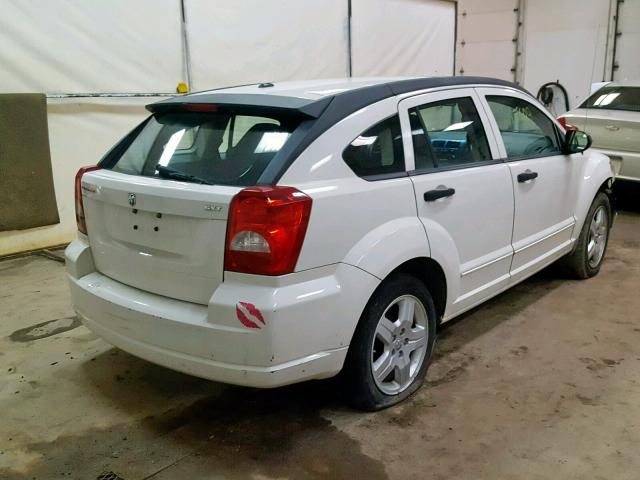 1B3HB48B78D638083 - 2008 DODGE CALIBER SX WHITE photo 4