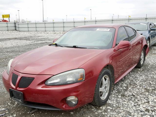 2G2WP522741273727 - 2004 PONTIAC GRAND PRIX BURGUNDY photo 2