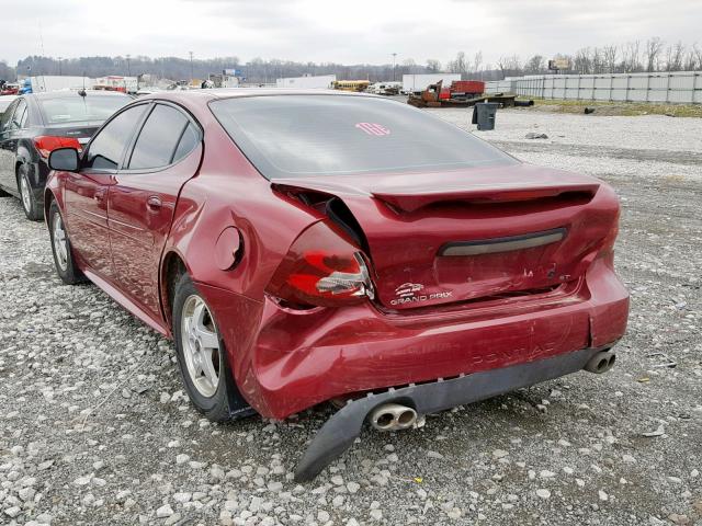 2G2WP522741273727 - 2004 PONTIAC GRAND PRIX BURGUNDY photo 3