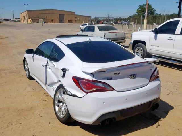 KMHHU6KJ8EU119555 - 2014 HYUNDAI GENESIS CO WHITE photo 3