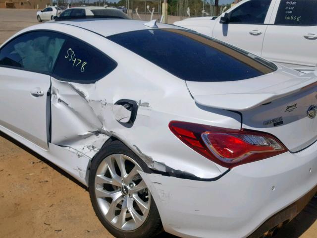 KMHHU6KJ8EU119555 - 2014 HYUNDAI GENESIS CO WHITE photo 9