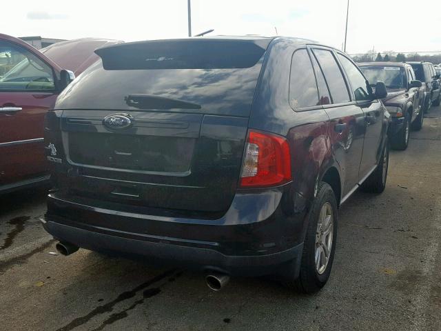 2FMDK3GC8BBA46038 - 2011 FORD EDGE SE BLACK photo 4