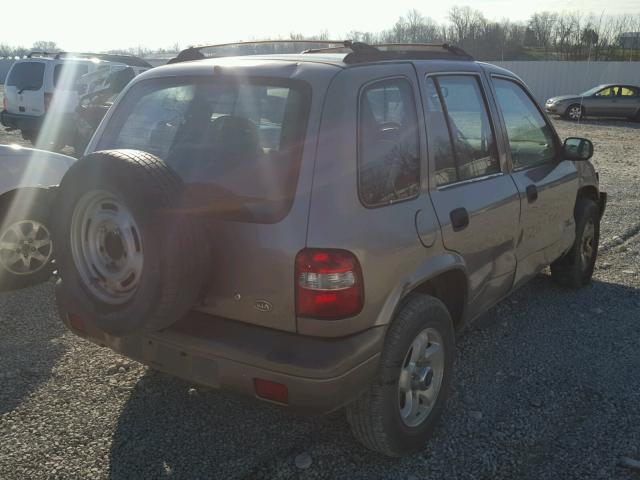 KNDJB723615075322 - 2001 KIA SPORTAGE SILVER photo 4