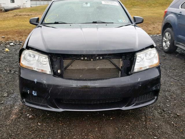 1B3BD4FB4BN508203 - 2011 DODGE AVENGER EX BLACK photo 9