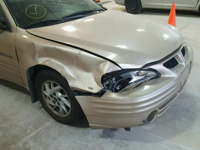 1G2NF52E41M633416 - 2001 PONTIAC GRAND AM S TAN photo 9