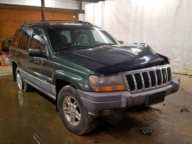 1J4GW48S6YC371744 - 2000 JEEP GRAND CHER GREEN photo 1