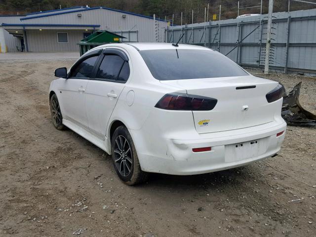 JA32V2FW1FU023126 - 2015 MITSUBISHI LANCER SE WHITE photo 3