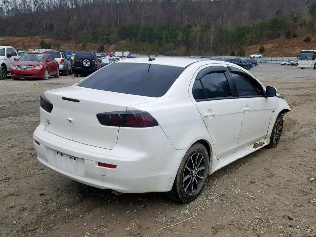 JA32V2FW1FU023126 - 2015 MITSUBISHI LANCER SE WHITE photo 4