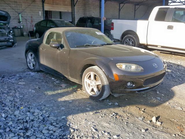 JM1NC25F170125766 - 2007 MAZDA MX-5 MIATA BLACK photo 1