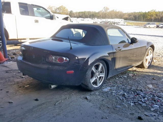 JM1NC25F170125766 - 2007 MAZDA MX-5 MIATA BLACK photo 4