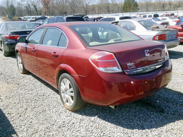 1G8ZR575X9F185691 - 2009 SATURN AURA GREEN BURGUNDY photo 3