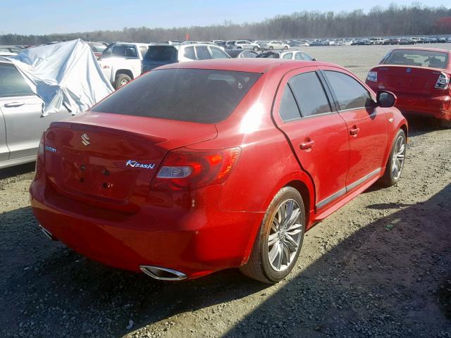 JS2RE9A60C6100364 - 2012 SUZUKI KIZASHI SP RED photo 4