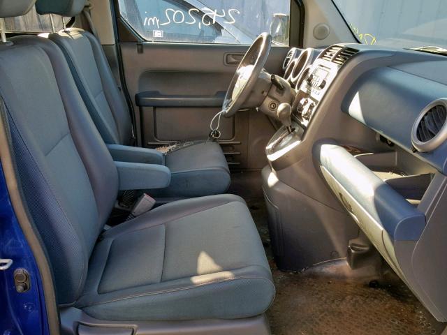 5J6YH28644L034912 - 2004 HONDA ELEMENT EX BLUE photo 5