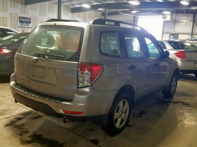 JF2SH6BC6AH914706 - 2010 SUBARU FORESTER X SILVER photo 4