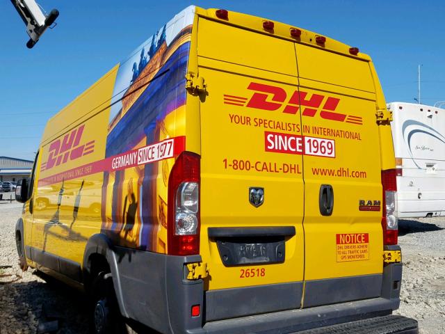 3C6URVJG6GE108065 - 2016 RAM PROMASTER 黄色 照片 3