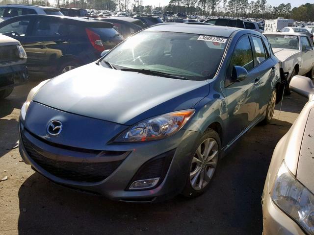 JM1BL1K57B1418762 - 2011 MAZDA 3 S BLUE photo 2