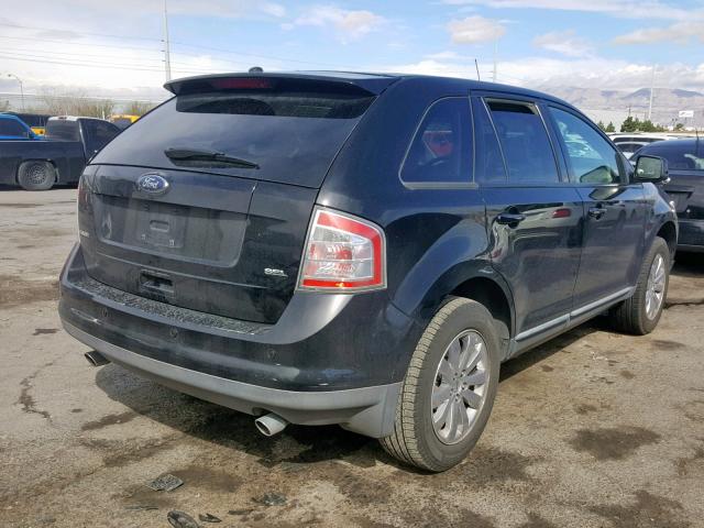 2FMDK38C88BA18439 - 2008 FORD EDGE SEL BLACK photo 4