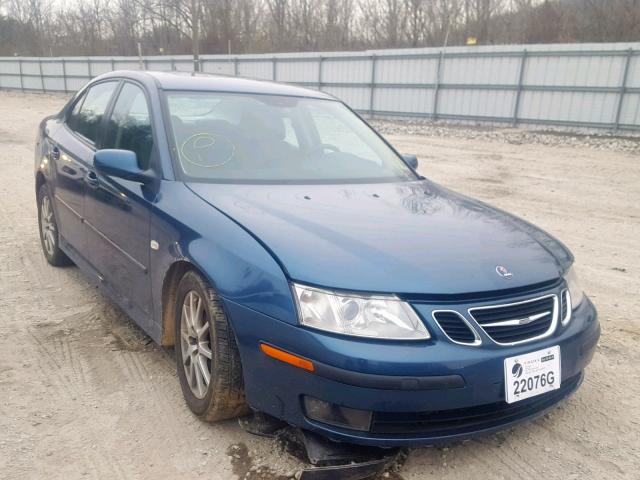 YS3FD49Y771125637 - 2007 SAAB 9-3 2.0T BLUE photo 1