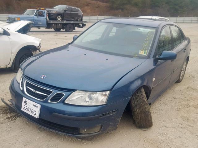 YS3FD49Y771125637 - 2007 SAAB 9-3 2.0T BLUE photo 2