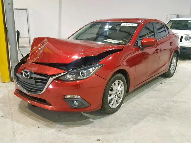 3MZBM1V73FM169697 - 2015 MAZDA 3 TOURING RED photo 2